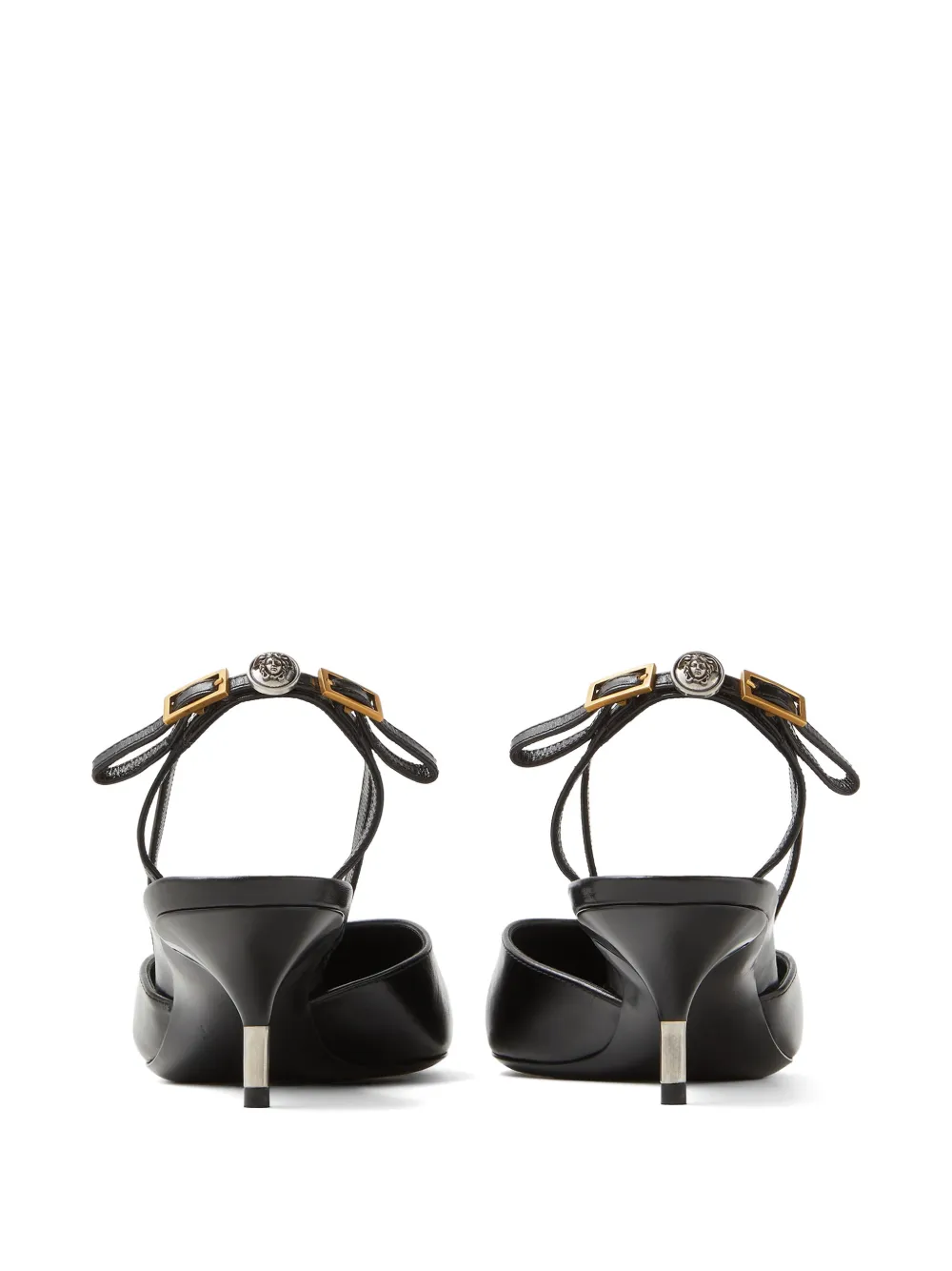 Versace Pumps met puntige neus Zwart