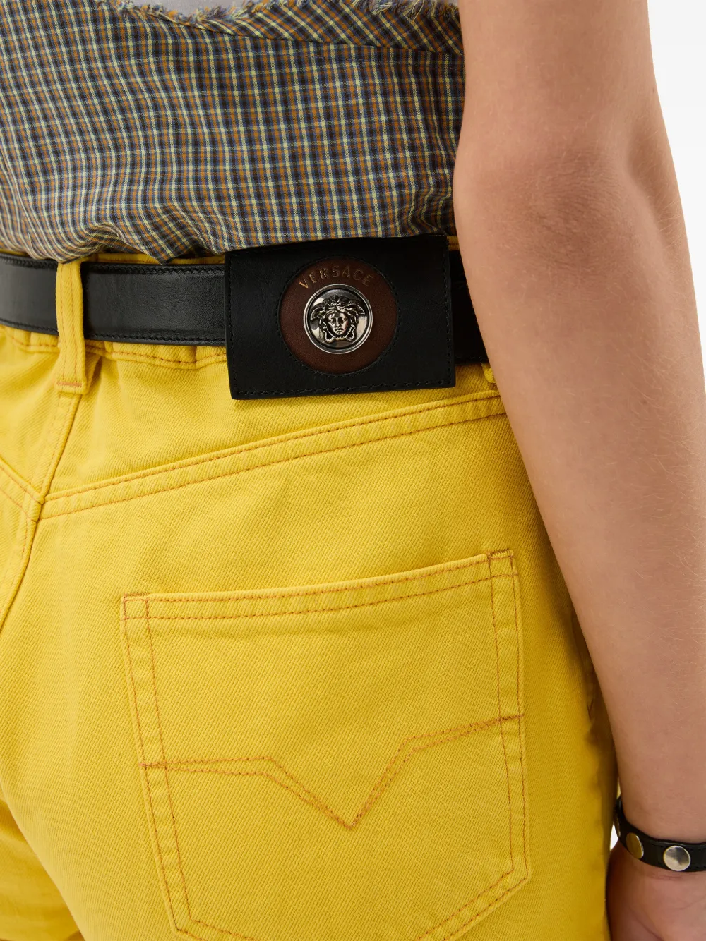 Versace Regular jeans Geel