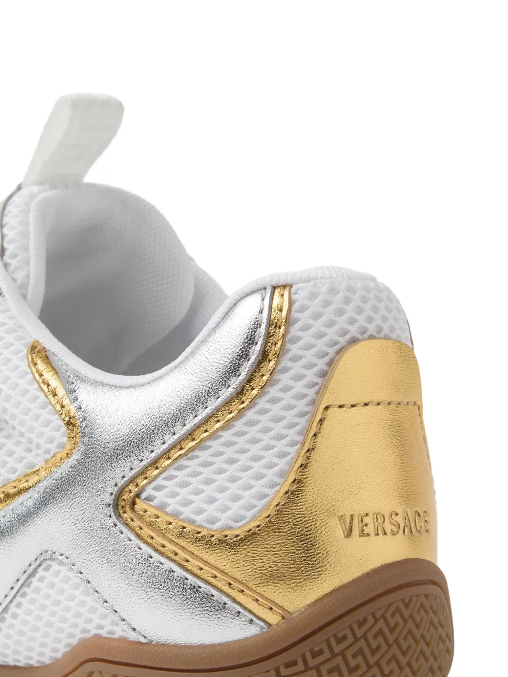 Versace Galaxia metallic sneakers Zilver