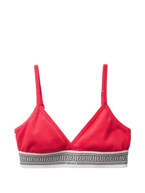 Versace ribbed cotton-jersey bralette
