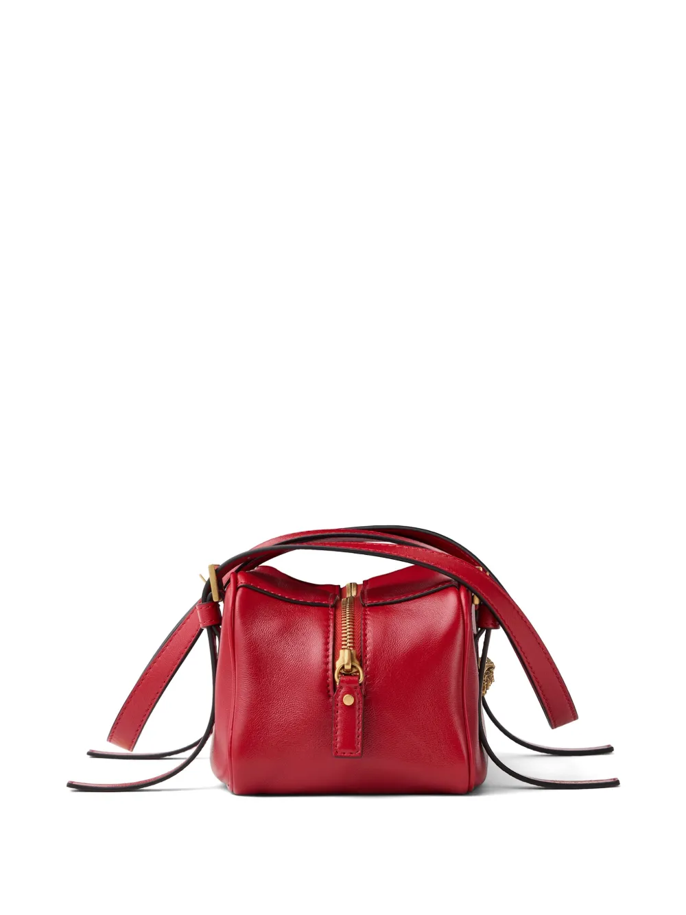 Versace Emblème nappa leren bowlingtas Rood
