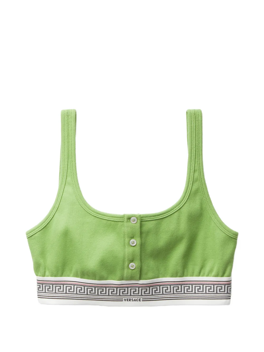 Versace Reggiseno con bottoni - Verde