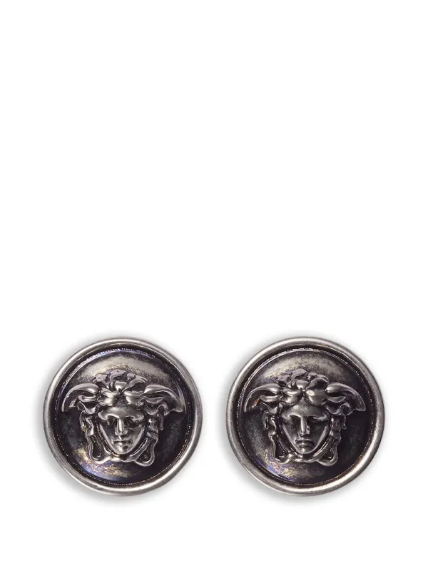 VERSACE メドゥーサ スタッドピアス シルバー Versace メドゥーサ ピアス | シルバートーン | FARFETCH JP