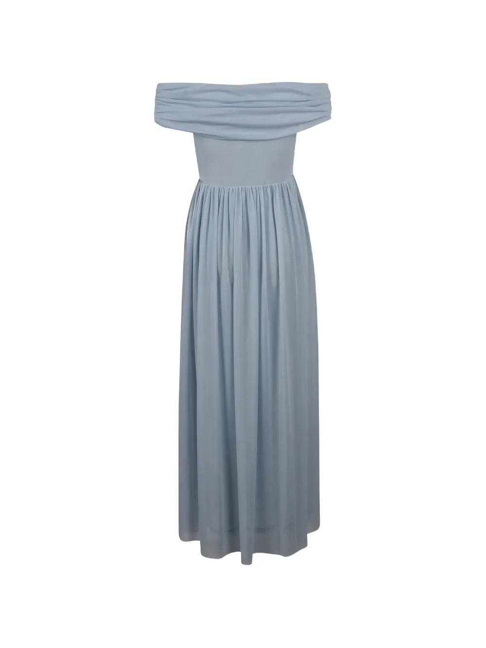 Light Blue Asymmetric Maxi Dress