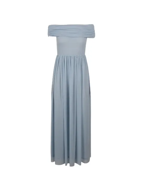 ROTATE BIRGER CHRISTENSEN light blue asymmetric maxi dress