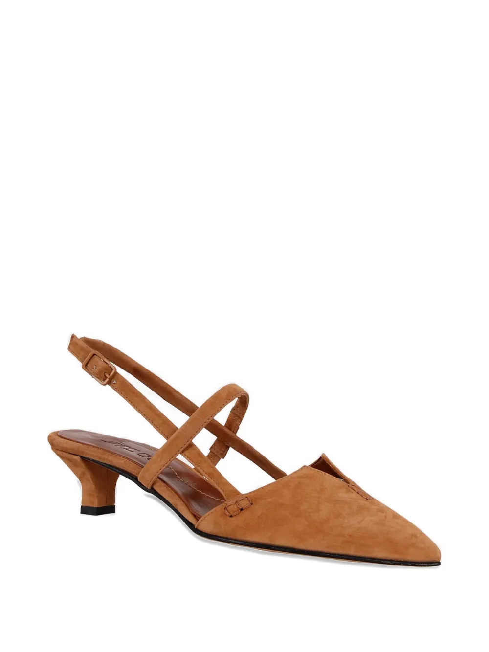 Pomme D´Or pointed-toe slingback pumps Beige