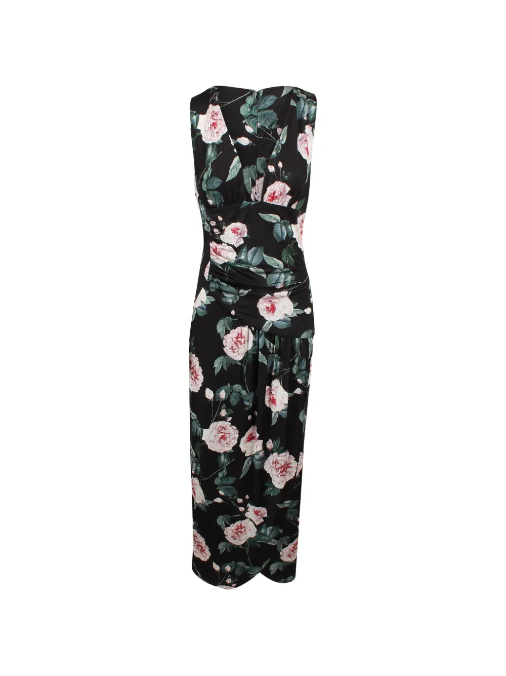 Antonio Marras V-neck floral-print dress - Nero