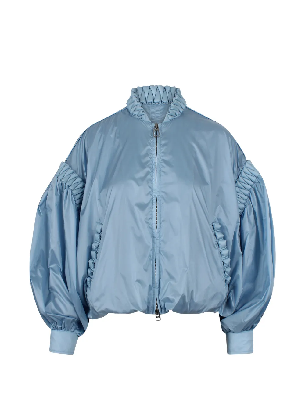 RAXXY ruffled jacket - Blu