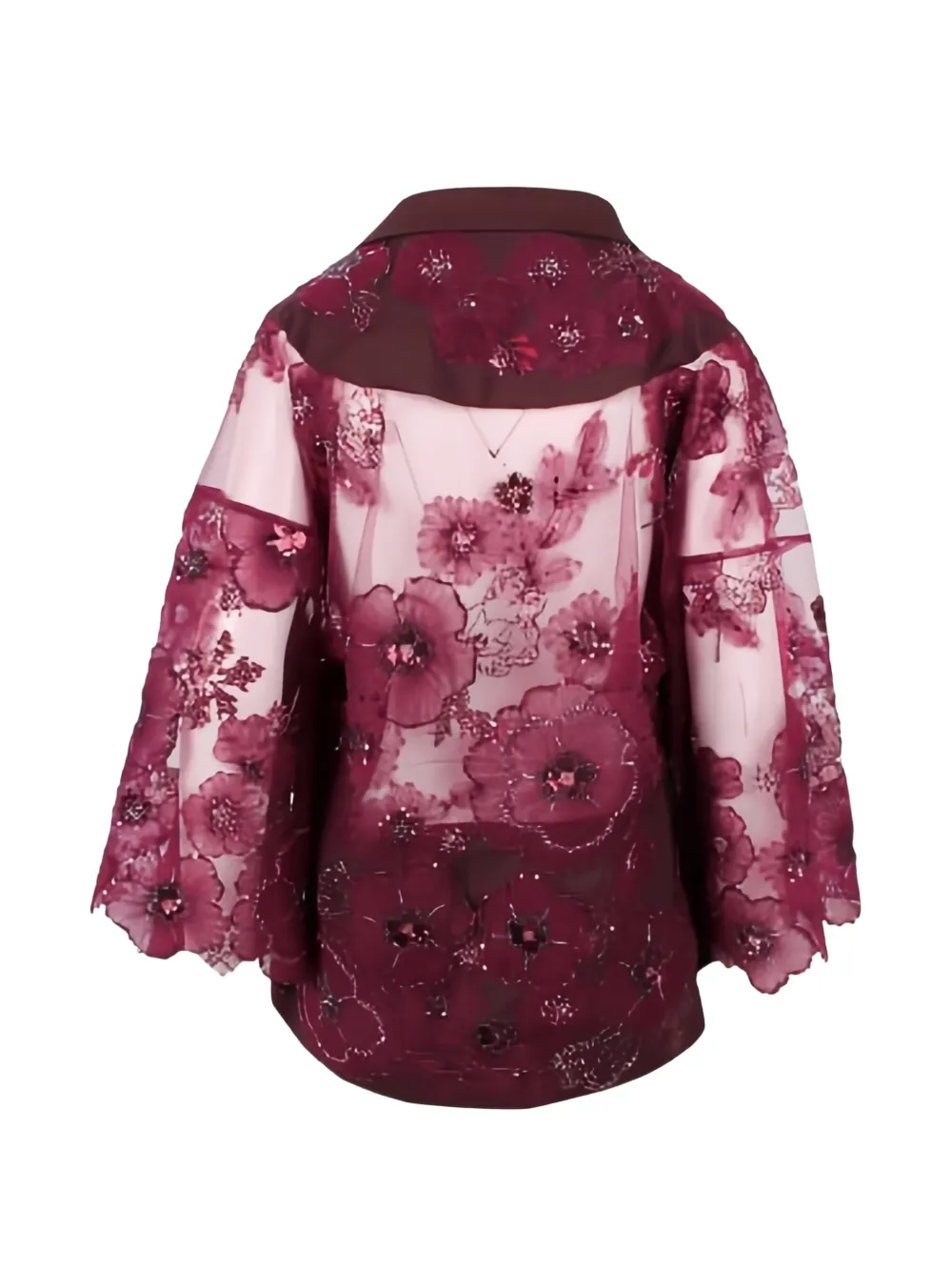  Antonio Marras Floral Beaded Jacket - Purple 