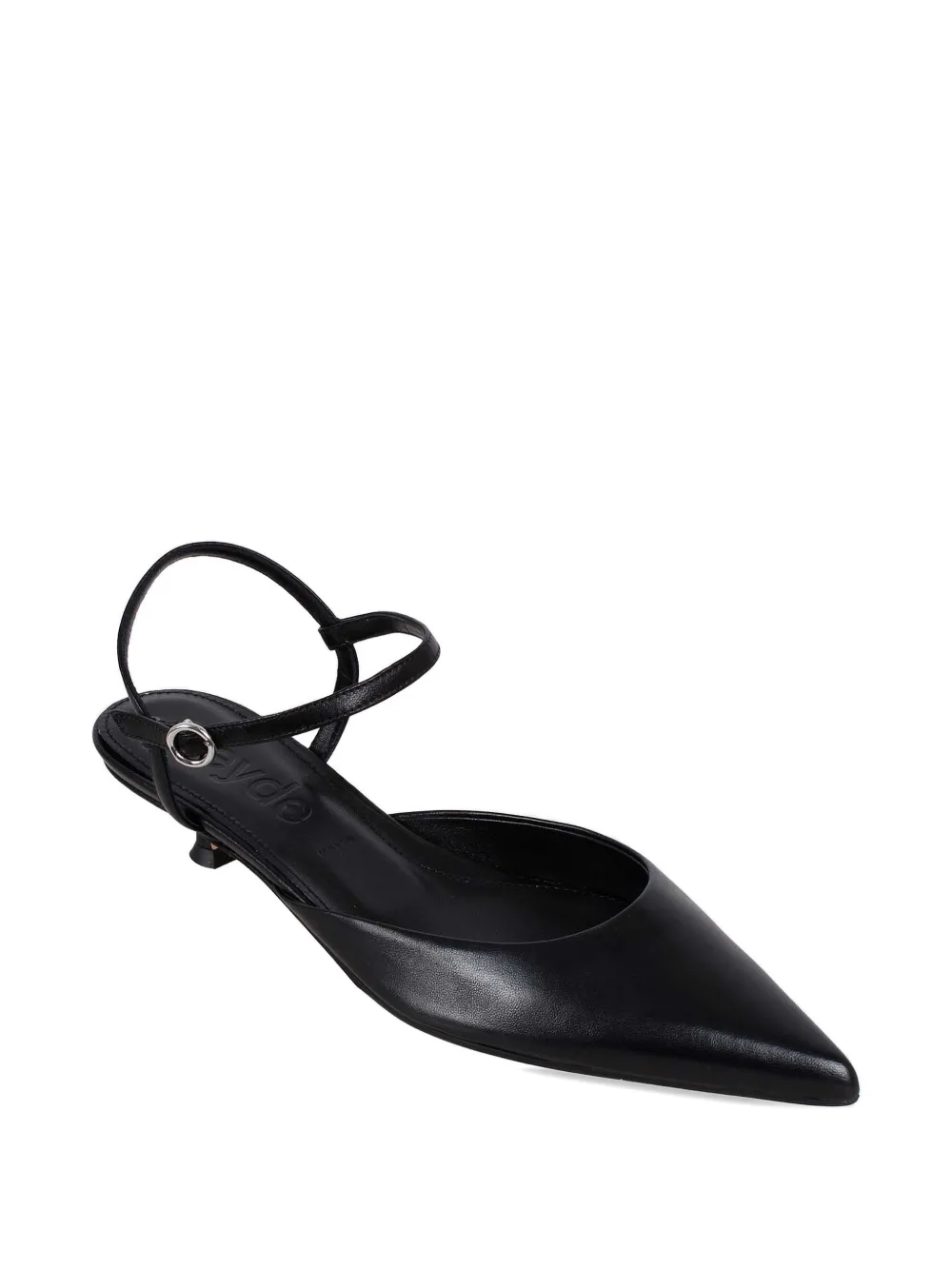 Aeyde Colette 35mm pointed-toe leather pumps Zwart