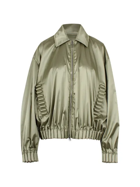 RAXXY gathered-detail zip  jacket