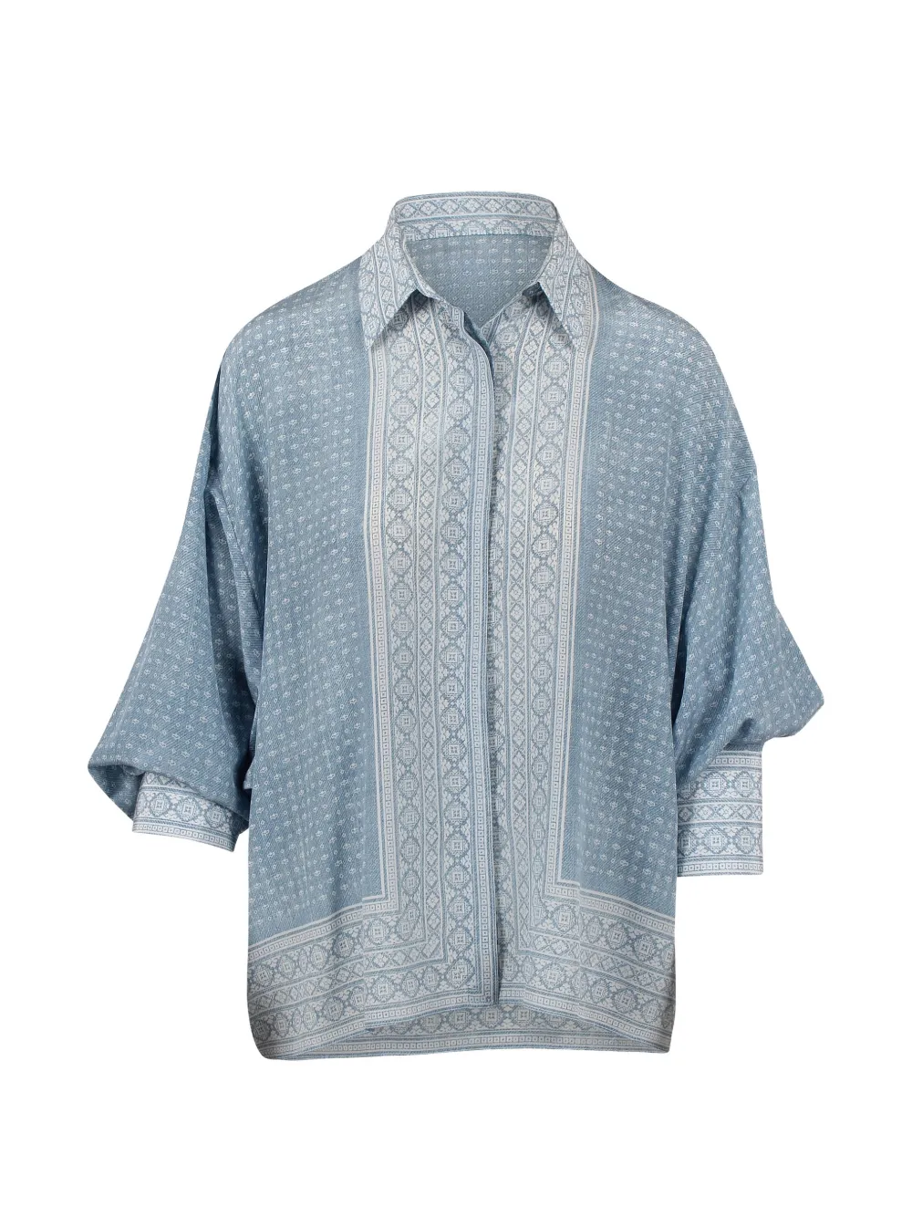 Ermanno Scervino geometric-print shirt - Blu