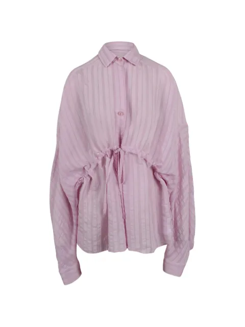 THELATEST drawstring striped shirt