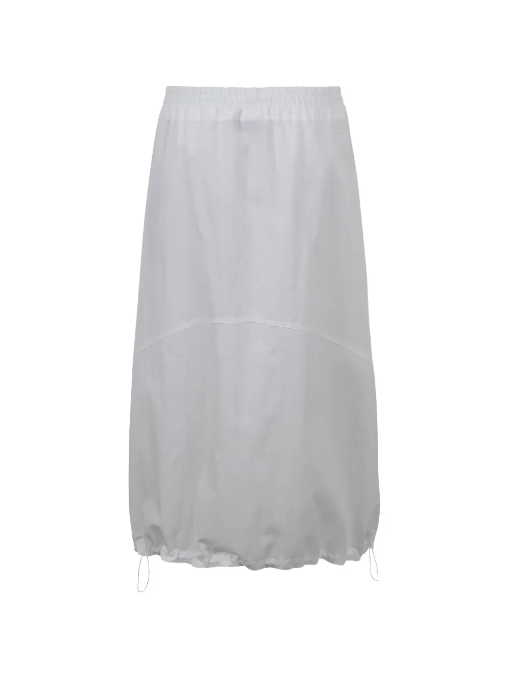  Laminar Drawstring-hem Midi Skirt - White 