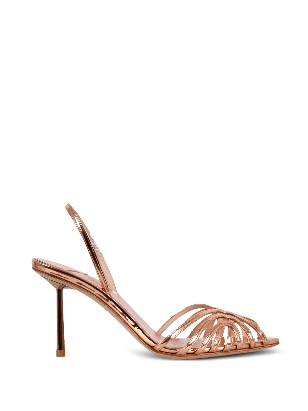 Le Silla metallic cage-style sandals - Rosa