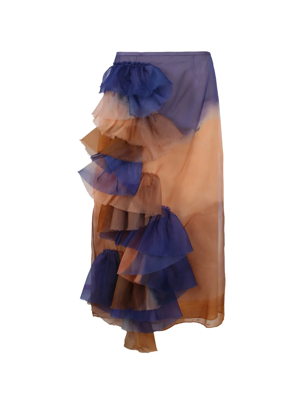 Ulla Johnson Yelena ruffled midi skirt - Blu