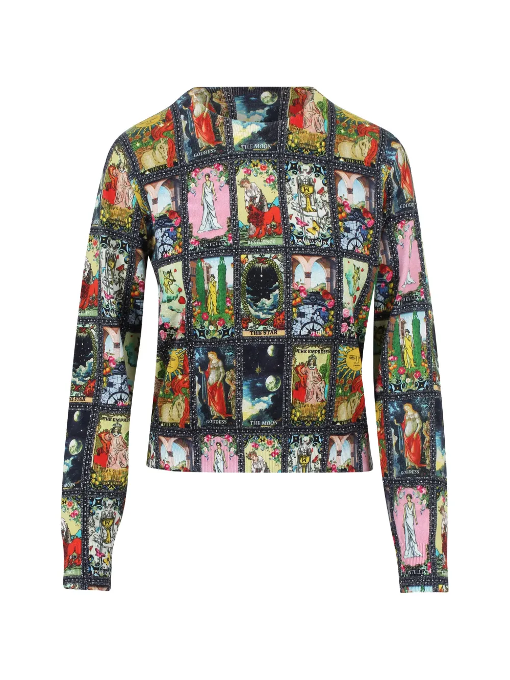 alice + olivia tarot-print sweater - Mehrfarbig