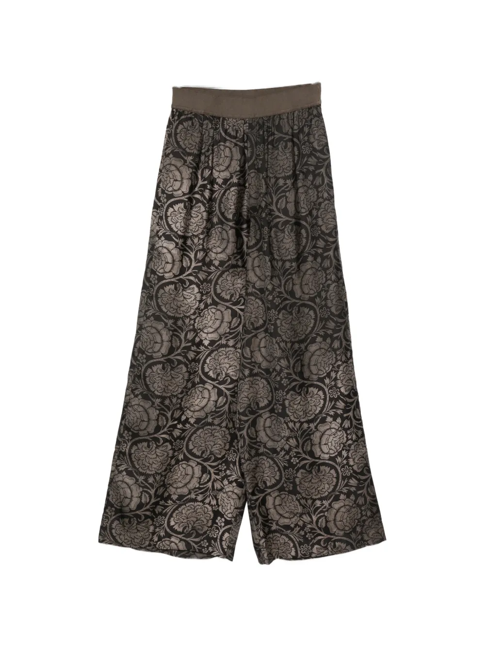 Uma Wang Pansy floral-print trousers - Nero