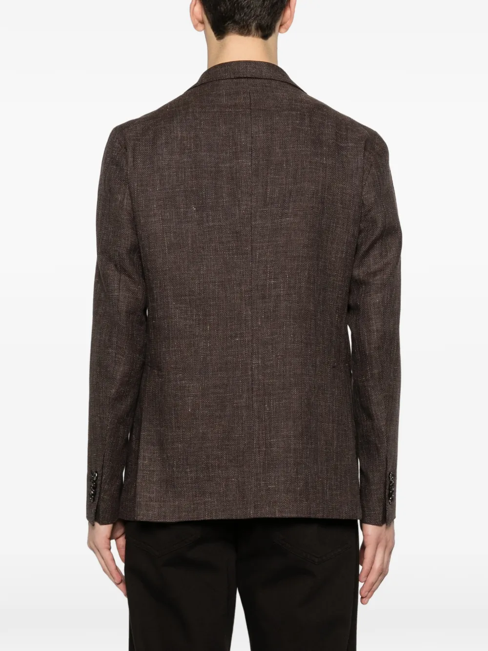 Tagliatore Blazer met enkele rij knopen Bruin
