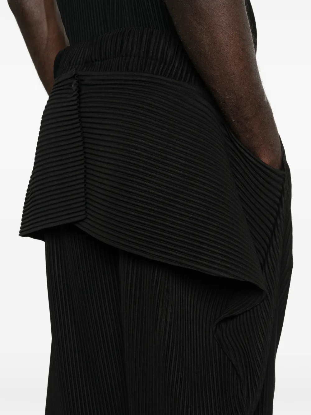 Homme Plissé Issey Miyake Cropped plooibroek Zwart
