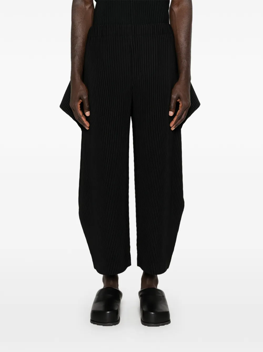 Homme Plissé Issey Miyake Cropped plooibroek Zwart