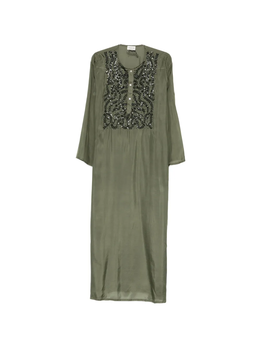P.A.R.O.S.H. Sunset sequin-embellished maxi dress - Verde