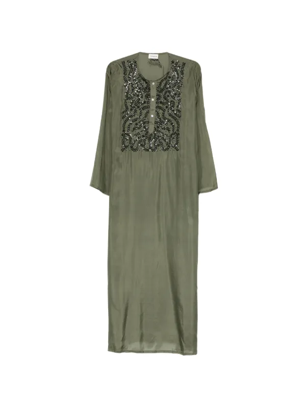 parosh green dress P.A.R.O.S.H. Short-Sleeve Shirt Dress
