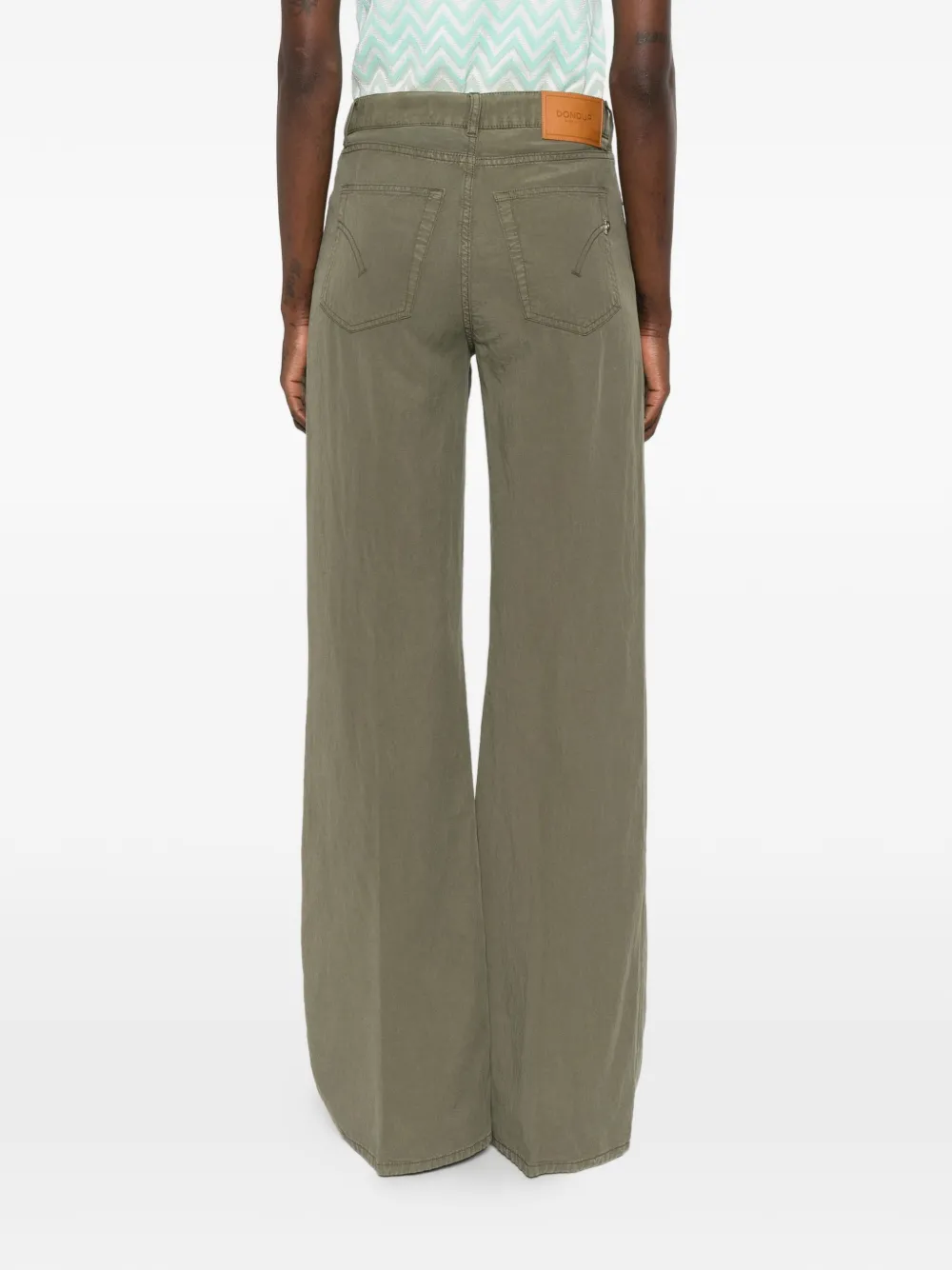 DONDUP Amber jeans met vijf zakken Groen