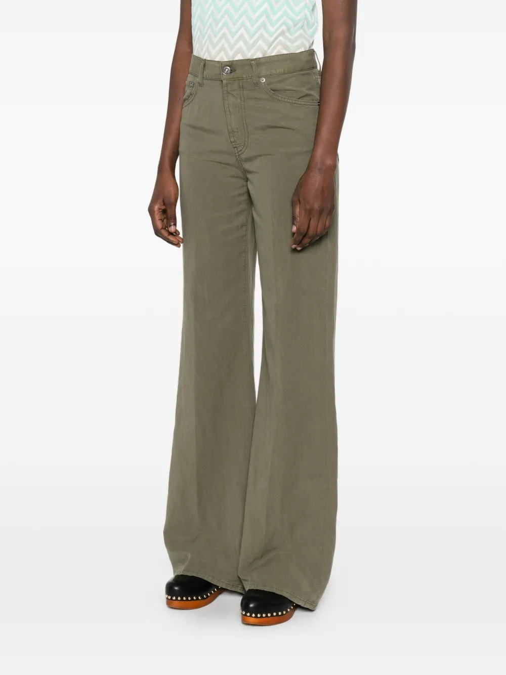 DONDUP Amber jeans met vijf zakken Groen