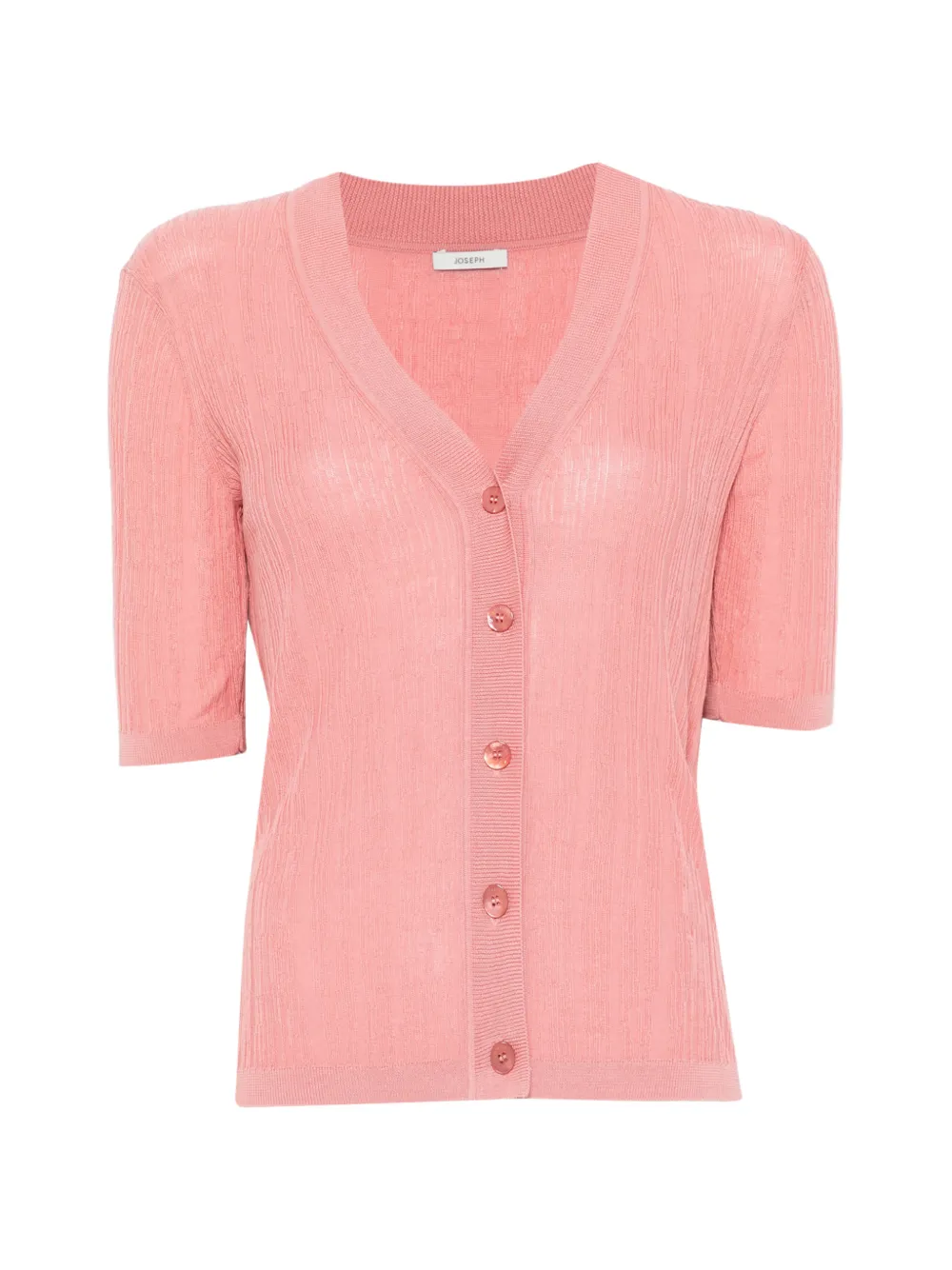 JOSEPH Cardigan con bottoni e scollo a V - Rosa
