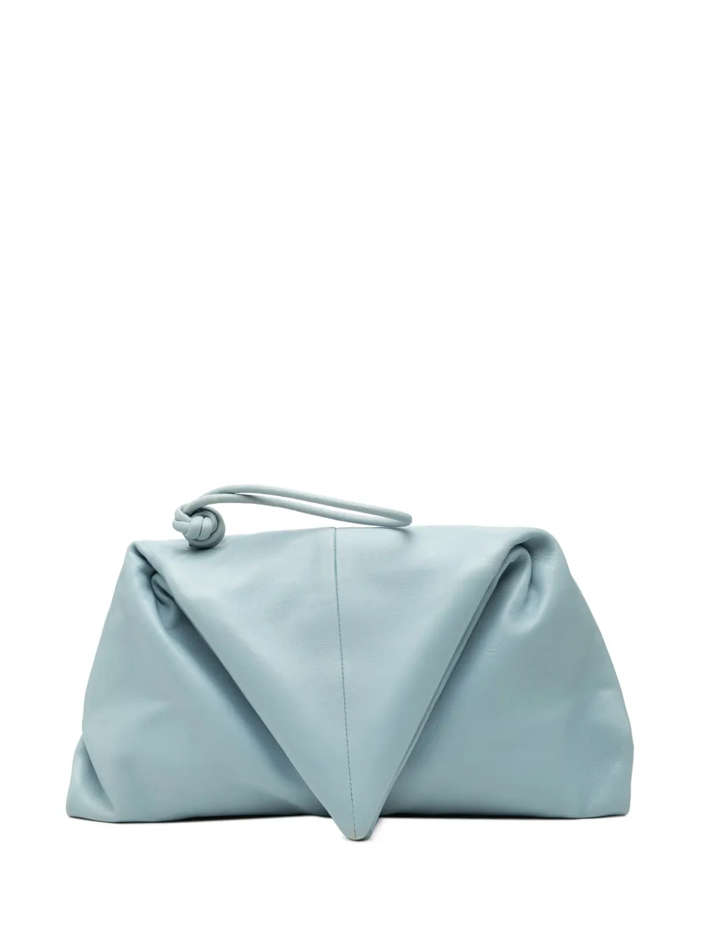 Bottega Veneta Pre-Owned 2010-2025 Leather BV Trine Angular clutch bag - Blu