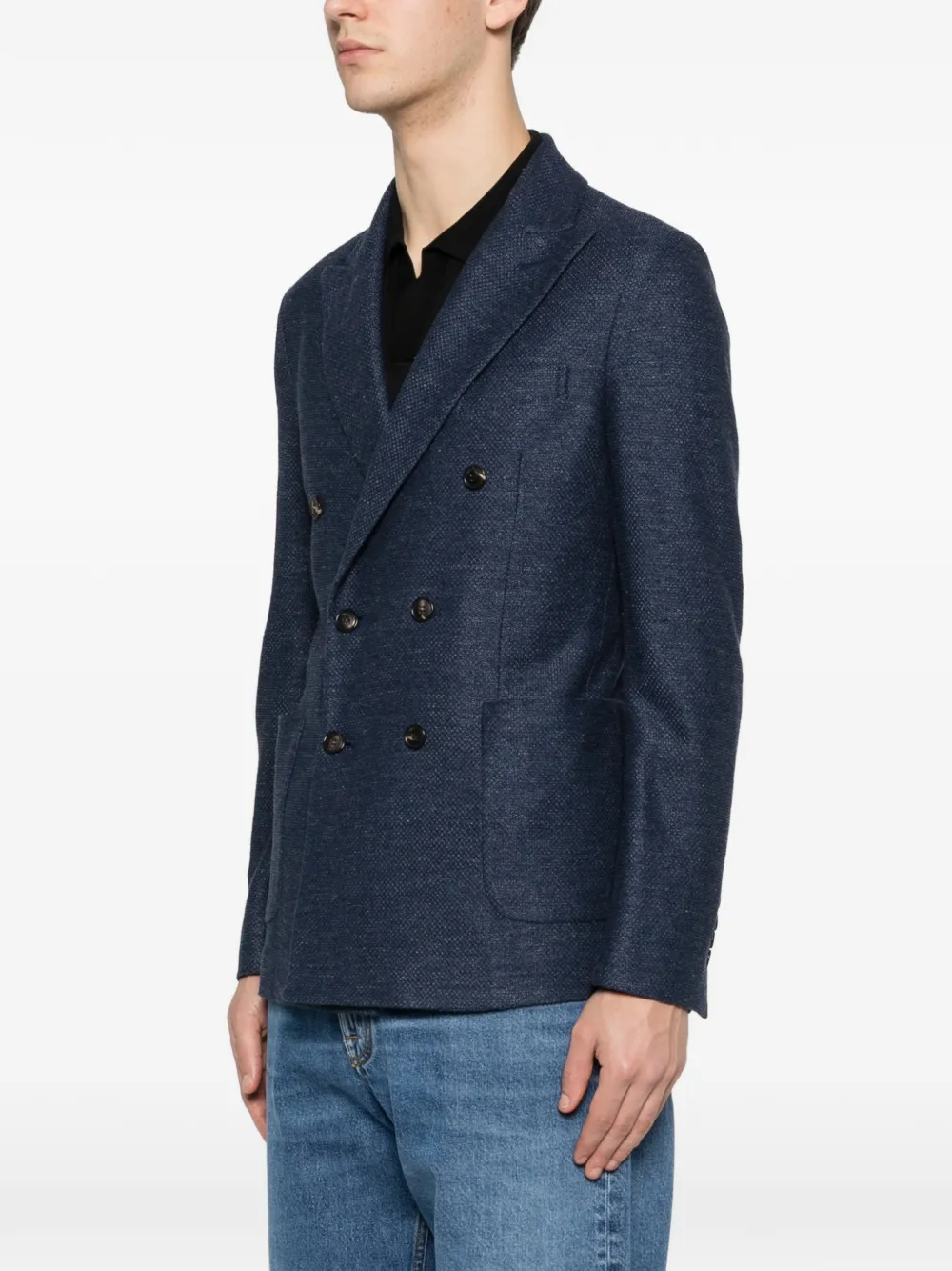  Circolo 1901 Double-breasted Blazer - Blue 