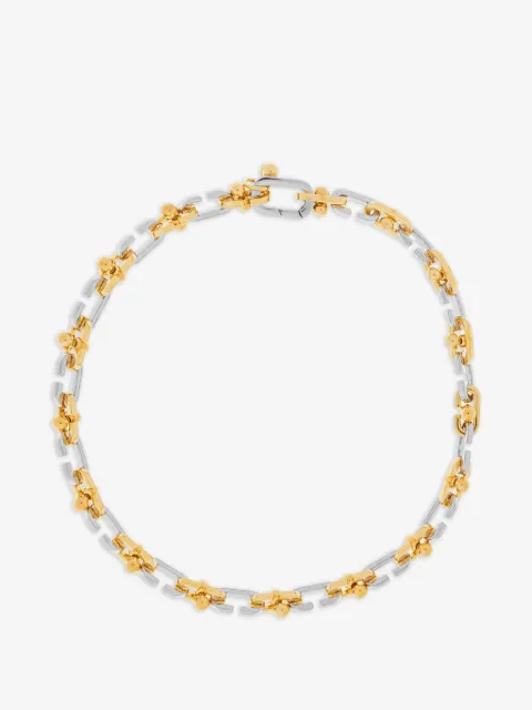 Casablanca two-tone chain necklace