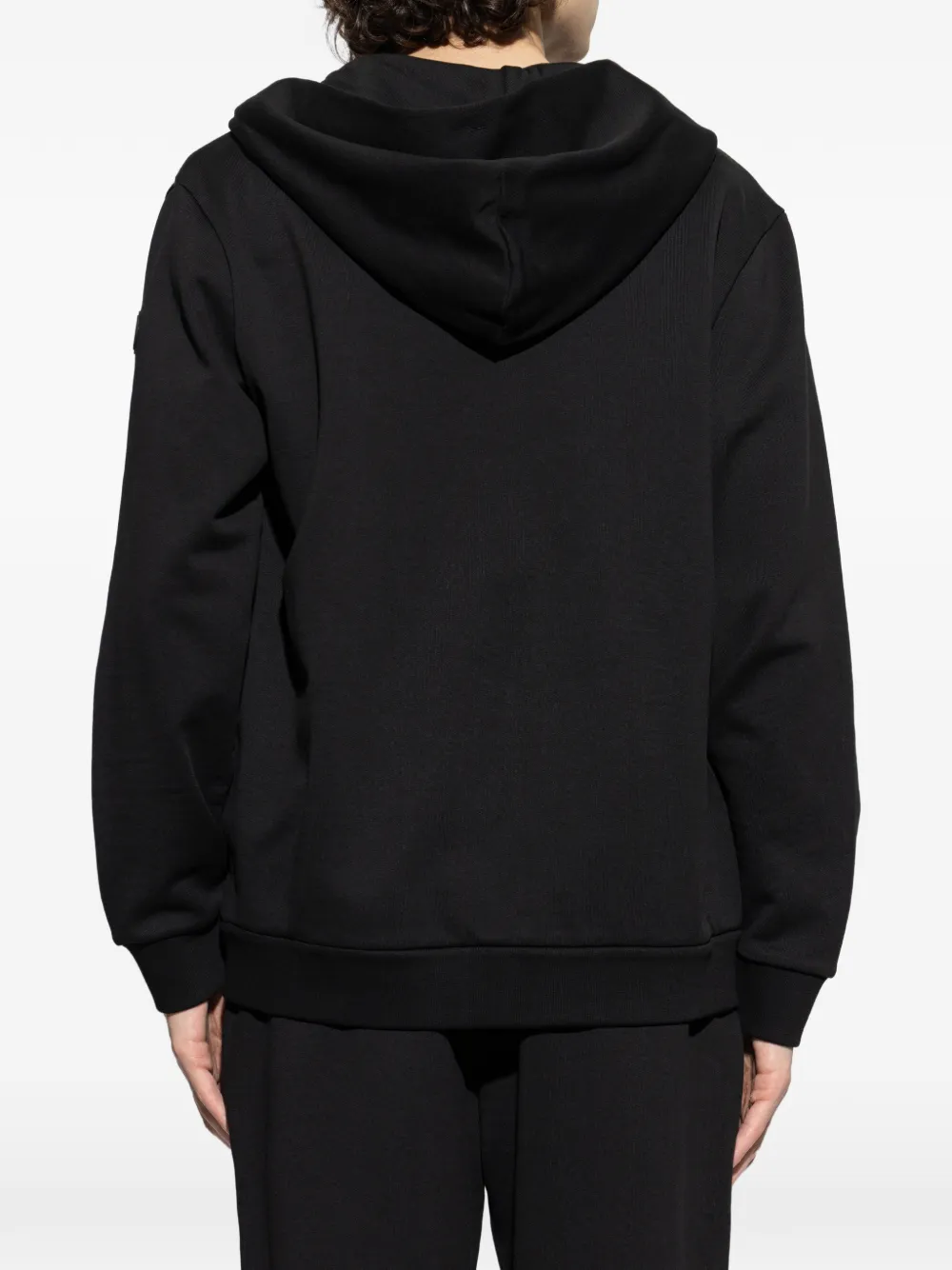 Moncler Hoodie met rits Zwart
