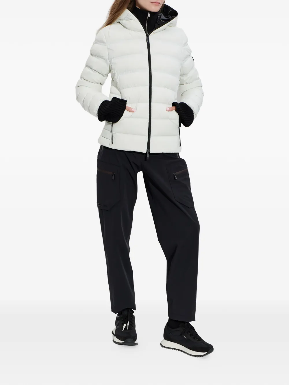 Moncler Alete jack met capuchon Wit