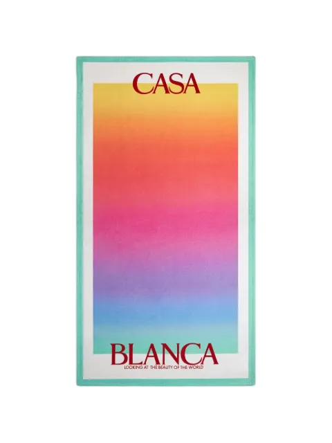 Casablanca logo-detail beach towel