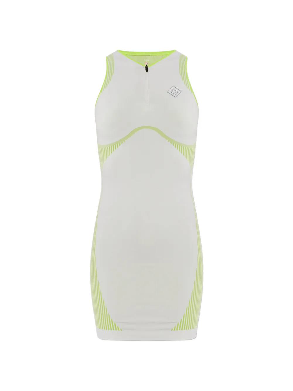 Casablanca quarter-zip sleeveless dress - Grigio