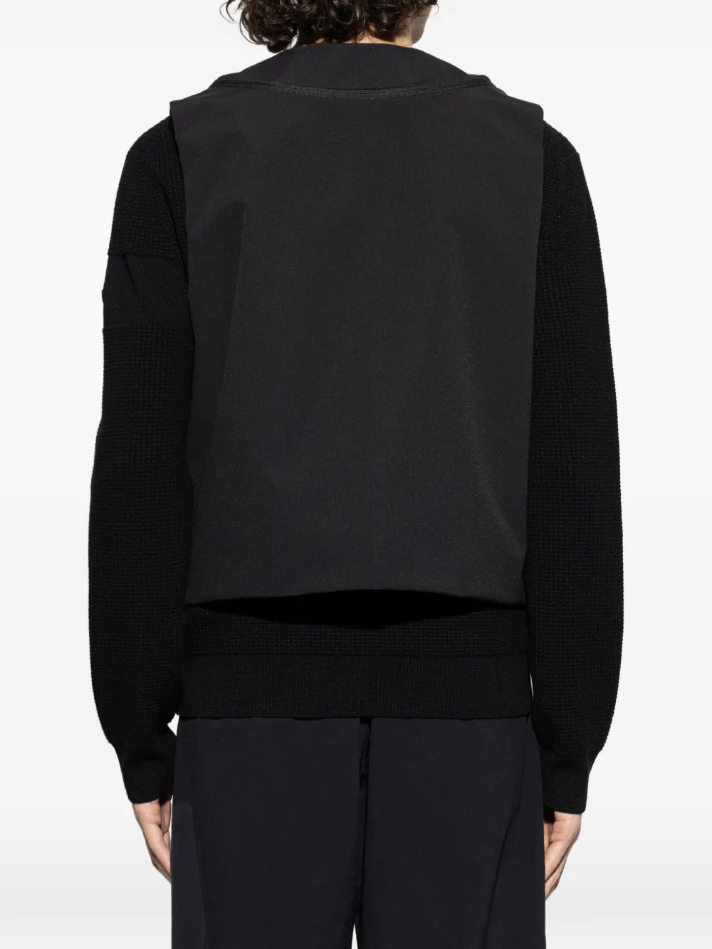 Moncler Spica gilet met mesh zakken en gesp Zwart