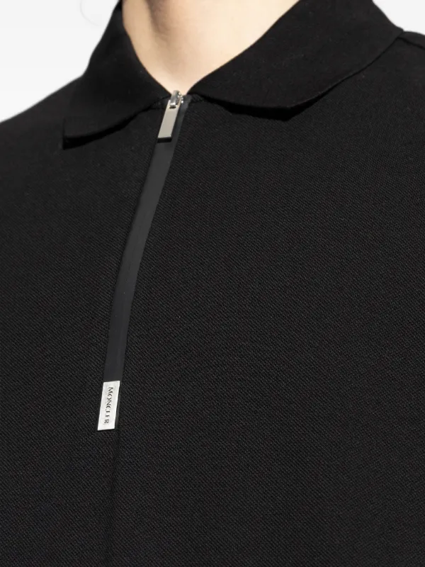 Moncler ジップ ポロシャツ | ブラック | FARFETCH JP