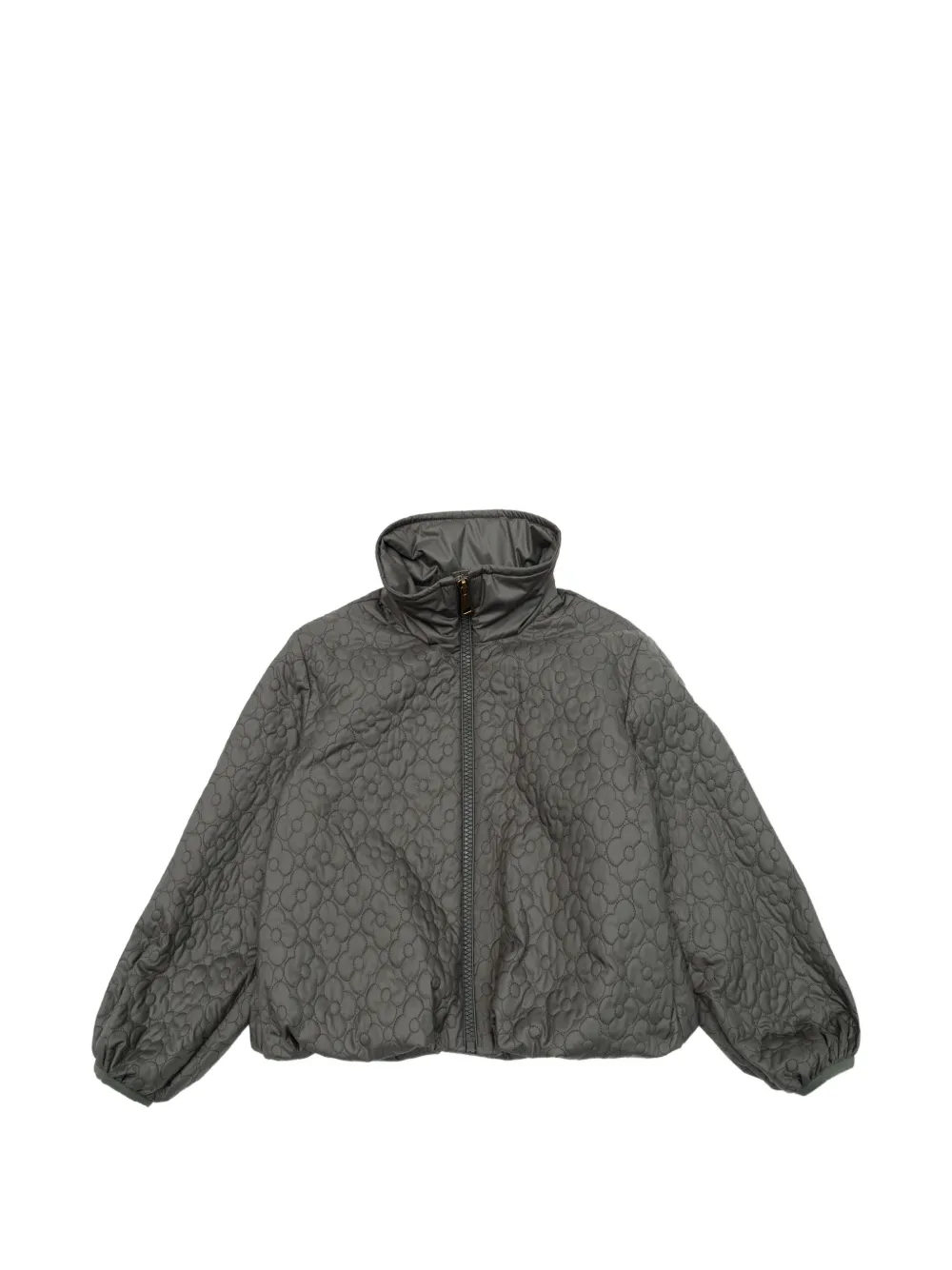Moncler Enfant Kamelya gewatteerd jack met bloe Grijs