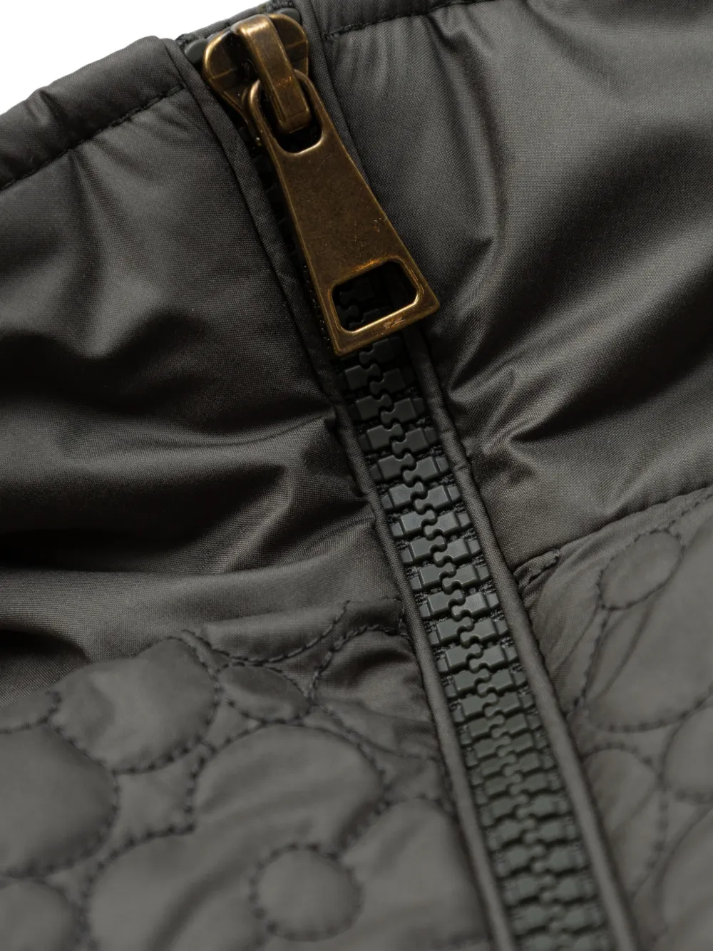 Moncler Enfant Kamelya gewatteerd jack met bloemen Grijs