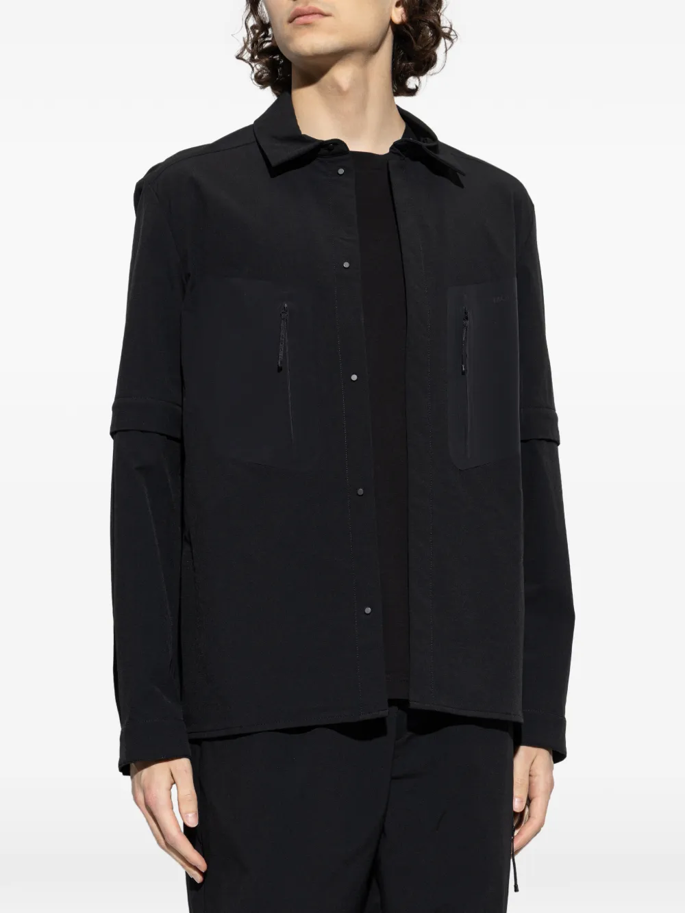  Moncler Zip-pocket Shirt Jacket - Black 