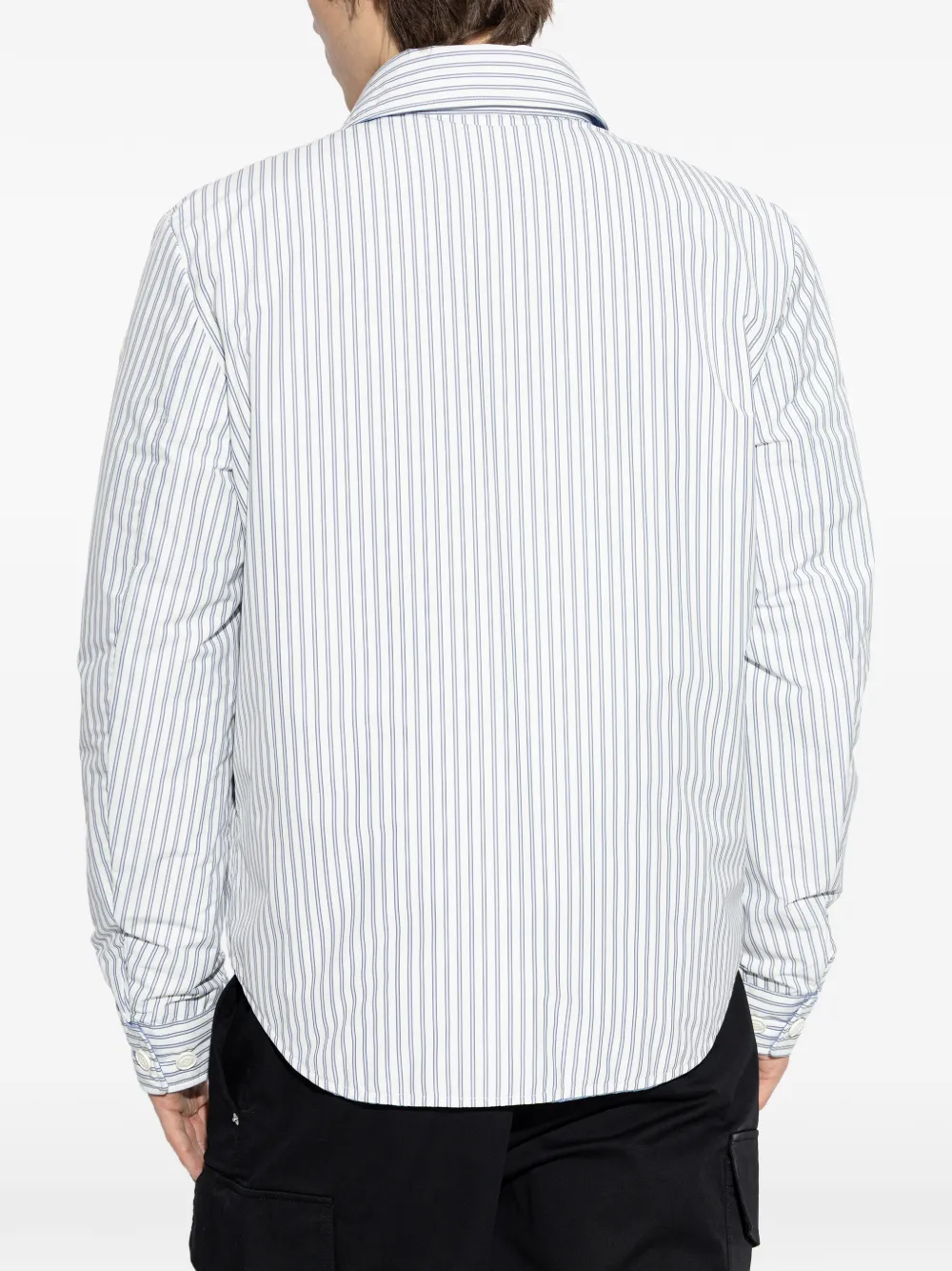 Moncler Crescent omkeerbaar gestreept gewatteerd jack Wit