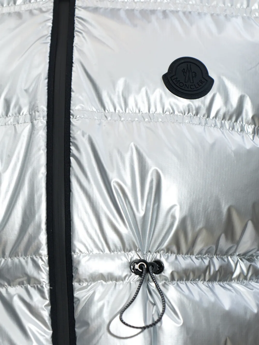 Moncler Bodywarmer met trekkoord Zilver