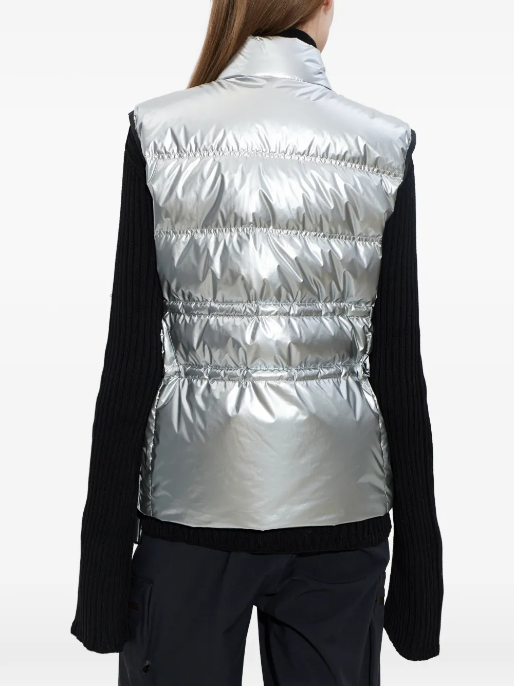Moncler Bodywarmer met trekkoord Zilver
