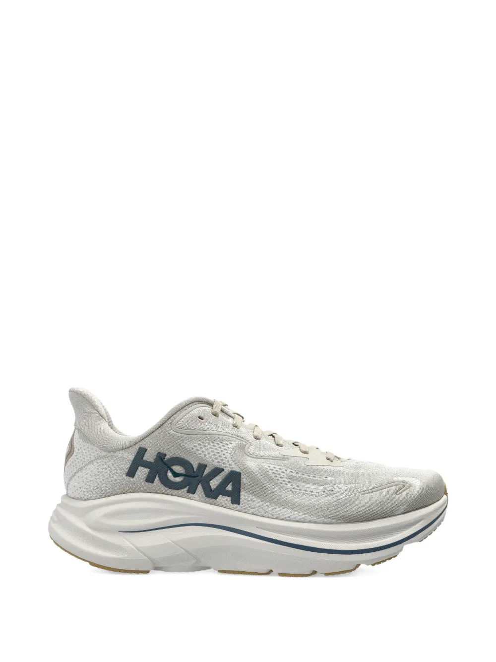 HOKA Clifton 10 lace-up sneakers - Toni neutri