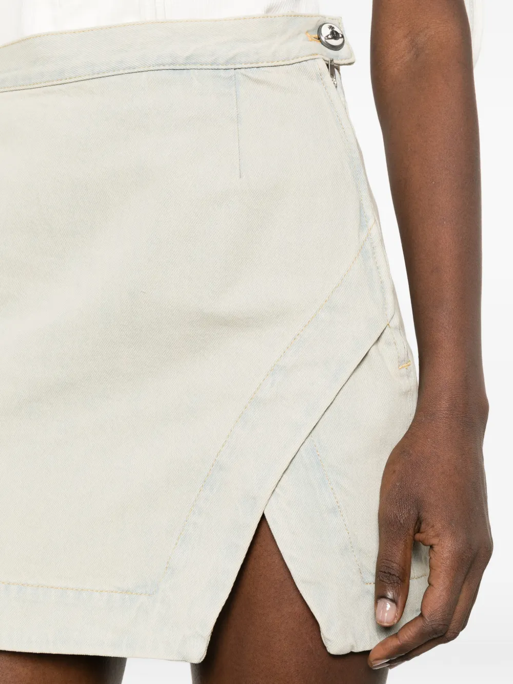 Vivienne Westwood Rita asymmetrische denim rok Beige