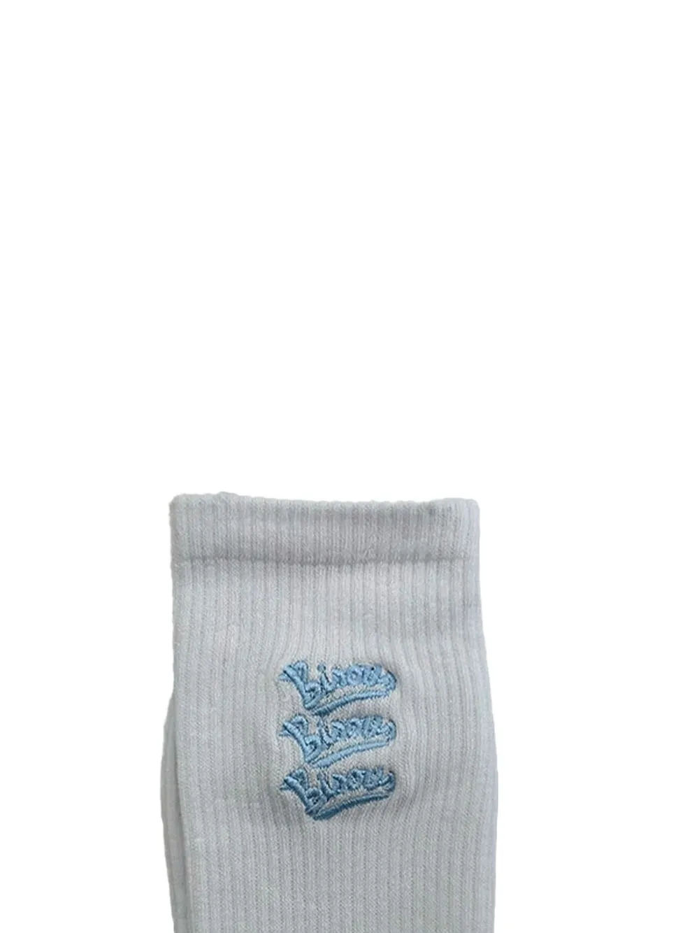  Bisous Skateboards Embroidered Socks - Grey 