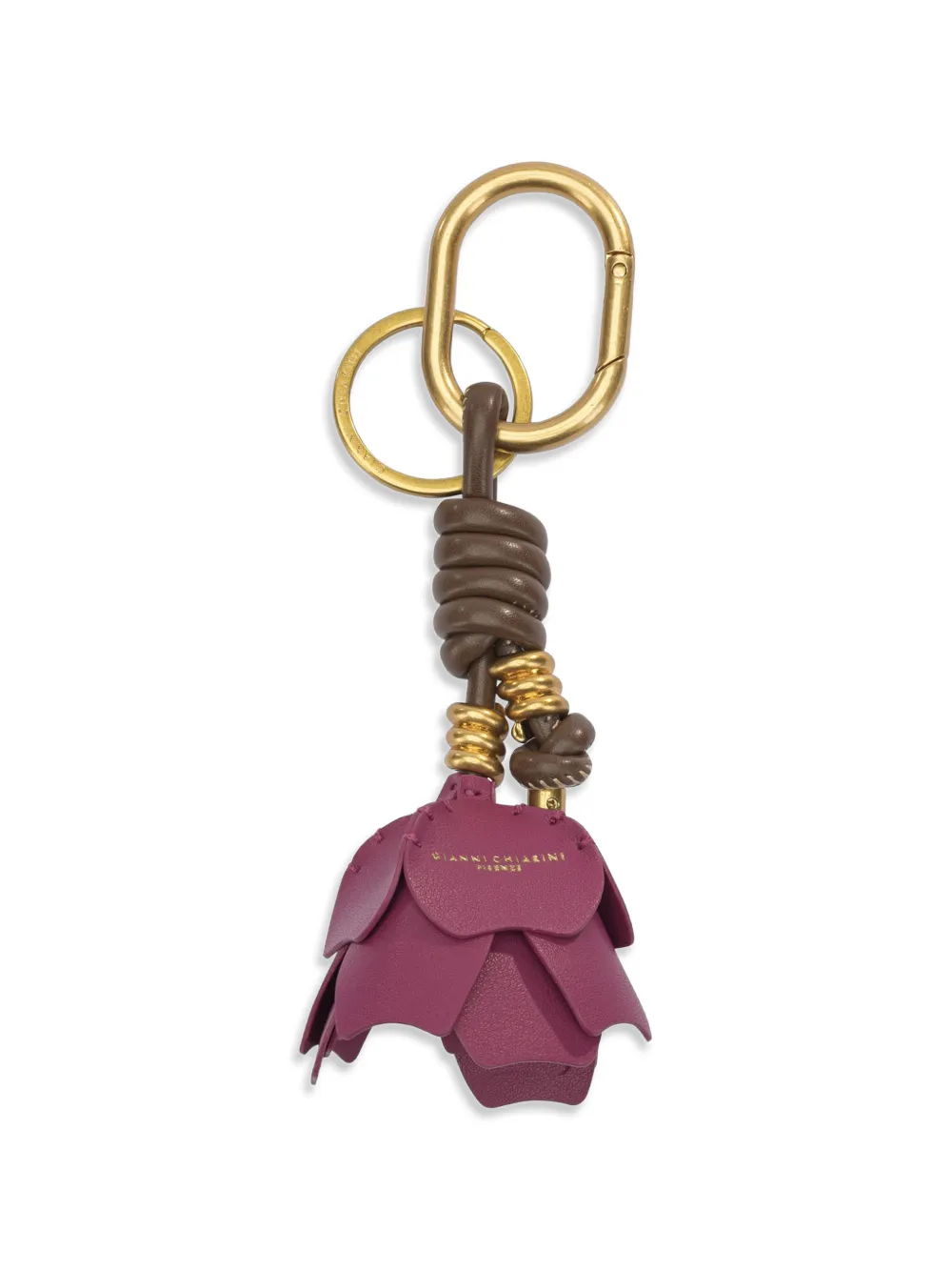 GIANNI CHIARINI Desert Flower charm keyring - Rosa