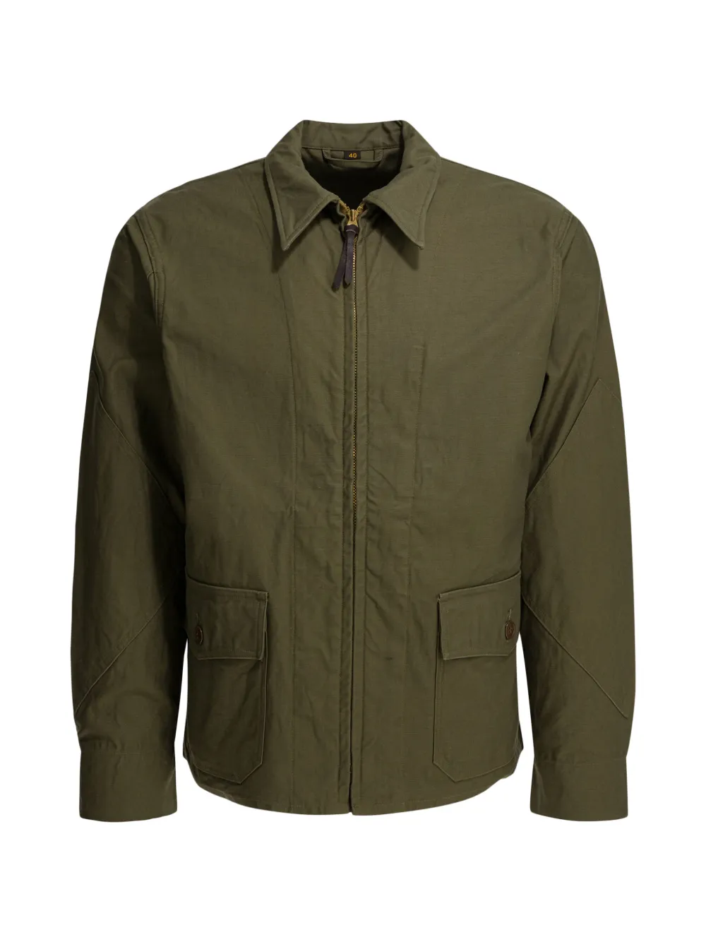 Buzz Ricksons zip-up flap-pocket shirt jacket - Verde